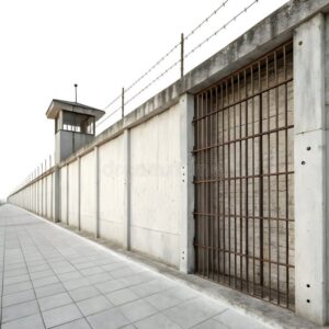 jail-wall-isolated-white-background-perfect-prison-security-crime-related-themes-368412537