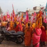 श्रावस्ती :: गिलौला में श्याम फागण महोत्सव की धूम, निकली भव्य निशान शोभा यात्रा