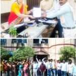 देवरिया :: मुख्यमंत्री को सम्बोधित जिलाधिकारी को पंचायत सहायकों ने सौंपा ज्ञापन