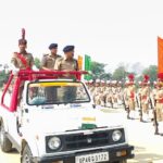 श्रावस्ती :: प्रशिक्षण प्राप्त कर रहे आरक्षियों द्वारा पासिंग आउट परेड की किया गया रिहर्सल परेड